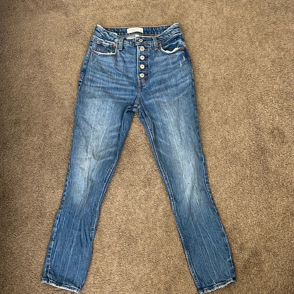 Abercrombie curve love high rise skinny jeans